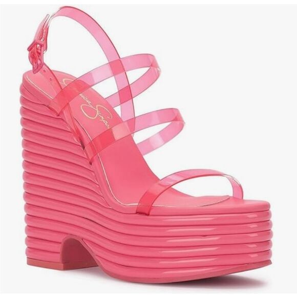 BRAND NEW JESSICA SIMPSON CHOLENA  PLATFORM WEDGE SANDAL G1 - Picture 4 of 16